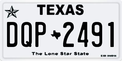 TX license plate DQP2491