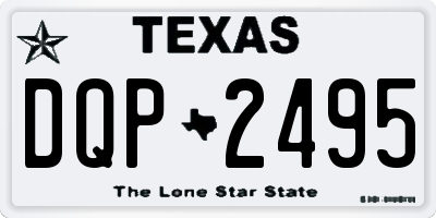 TX license plate DQP2495