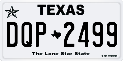 TX license plate DQP2499