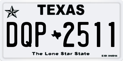 TX license plate DQP2511