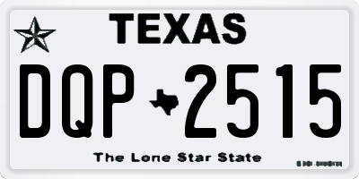 TX license plate DQP2515