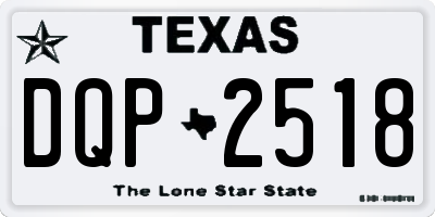 TX license plate DQP2518
