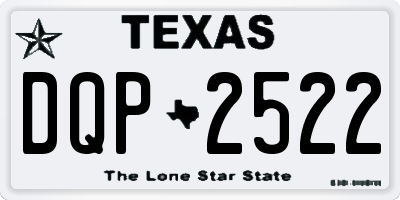 TX license plate DQP2522