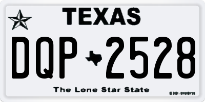 TX license plate DQP2528