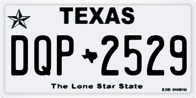 TX license plate DQP2529