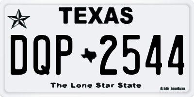 TX license plate DQP2544