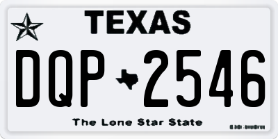 TX license plate DQP2546