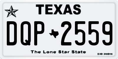 TX license plate DQP2559