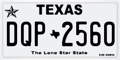 TX license plate DQP2560