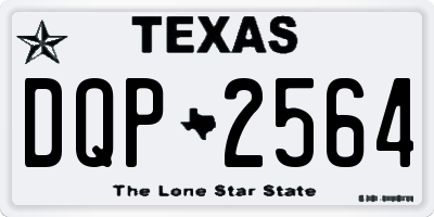 TX license plate DQP2564