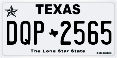 TX license plate DQP2565