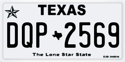 TX license plate DQP2569