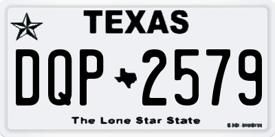 TX license plate DQP2579