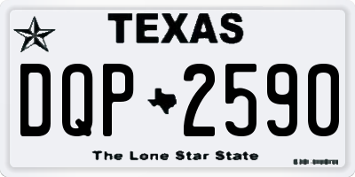 TX license plate DQP2590