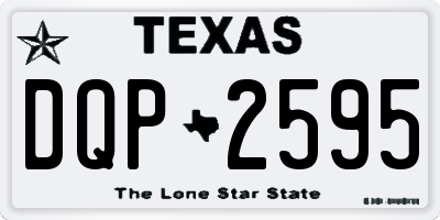 TX license plate DQP2595