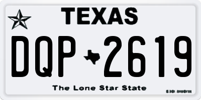 TX license plate DQP2619