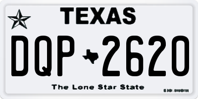 TX license plate DQP2620