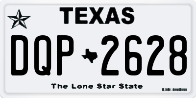 TX license plate DQP2628