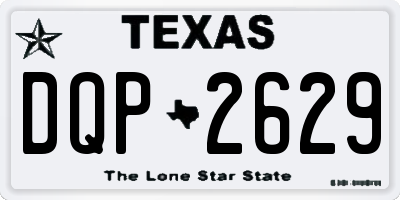 TX license plate DQP2629
