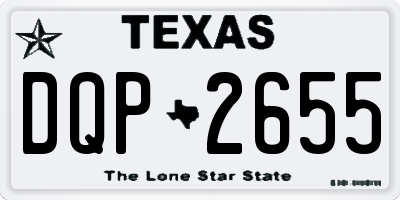 TX license plate DQP2655