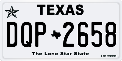 TX license plate DQP2658