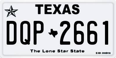 TX license plate DQP2661