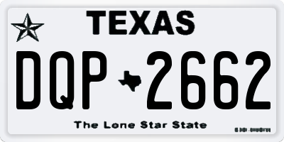 TX license plate DQP2662
