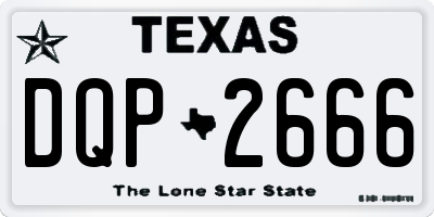 TX license plate DQP2666