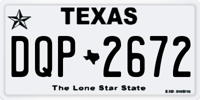 TX license plate DQP2672