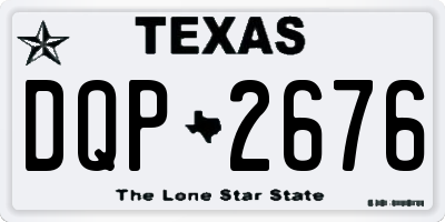 TX license plate DQP2676