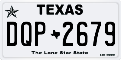 TX license plate DQP2679