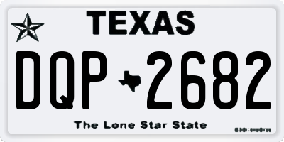 TX license plate DQP2682
