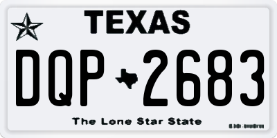 TX license plate DQP2683