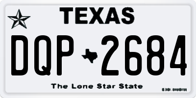 TX license plate DQP2684
