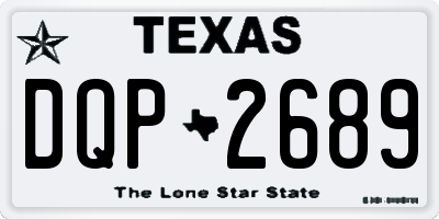 TX license plate DQP2689