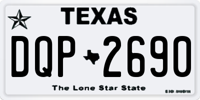 TX license plate DQP2690