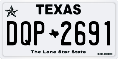 TX license plate DQP2691