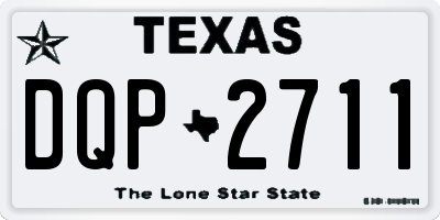 TX license plate DQP2711
