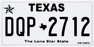 TX license plate DQP2712
