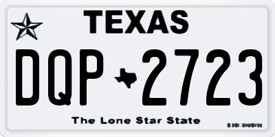 TX license plate DQP2723
