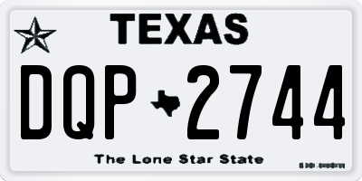 TX license plate DQP2744