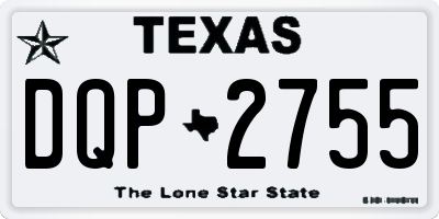 TX license plate DQP2755