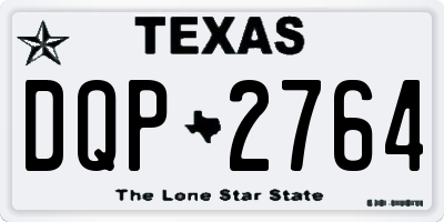 TX license plate DQP2764