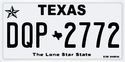 TX license plate DQP2772