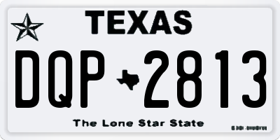 TX license plate DQP2813