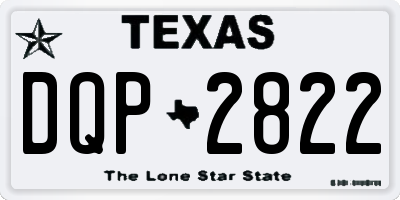 TX license plate DQP2822