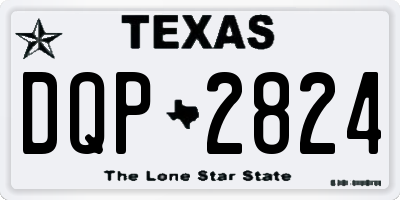 TX license plate DQP2824