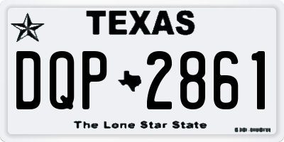 TX license plate DQP2861