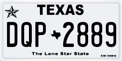 TX license plate DQP2889