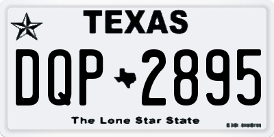 TX license plate DQP2895